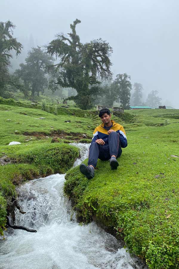 chamba, boy setting near a river, infoyd, river side